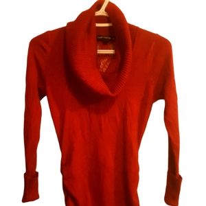 👚 Candy Couture Ruched Cowl Laced Sweater